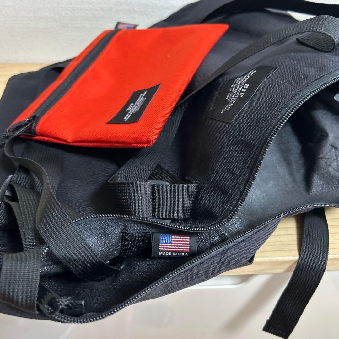 BIP 2way バッグ　ポーチ付き　黒　数回使用の美品バッグインプログレス