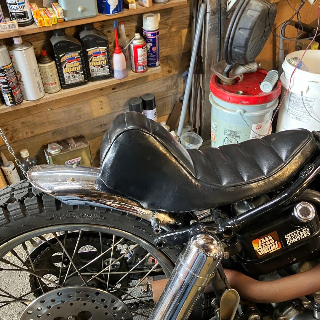 4速フレーム　ワンオフ　シート　フェンダー　ショベルBULL ORIGINAL