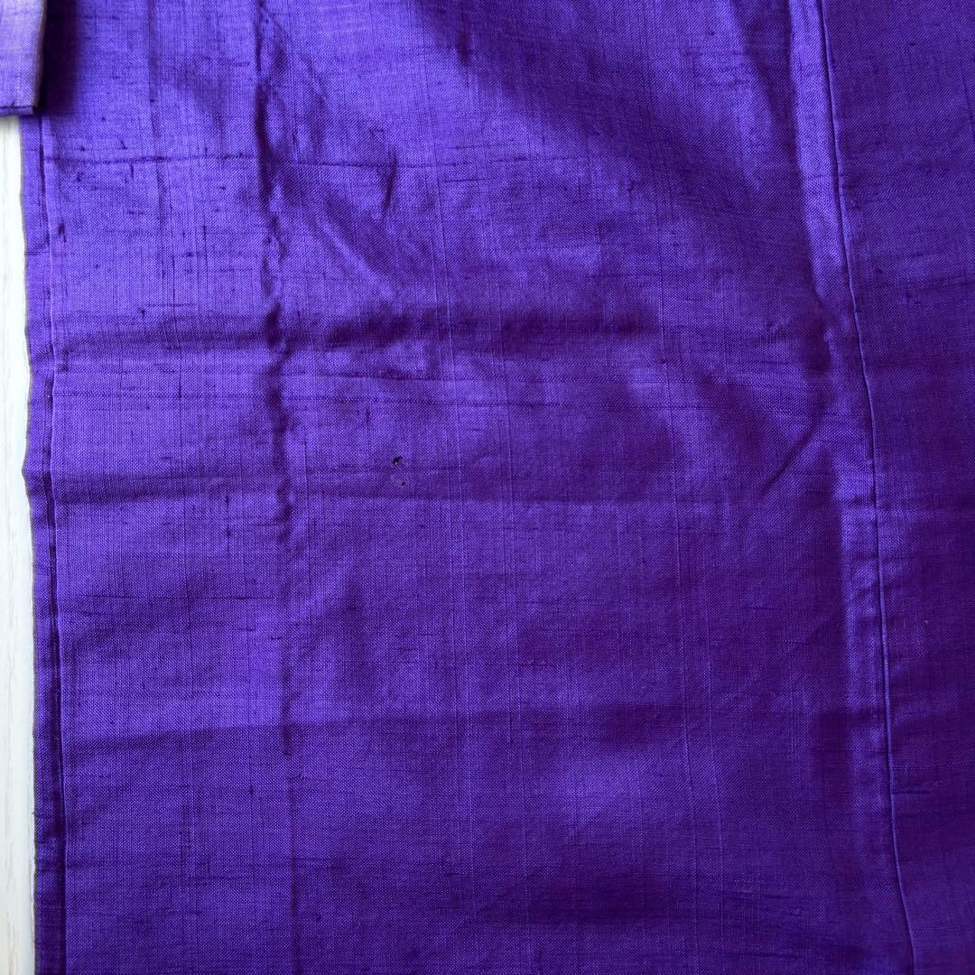 アンティーク着物　七五三 子供　紫　チューリップ