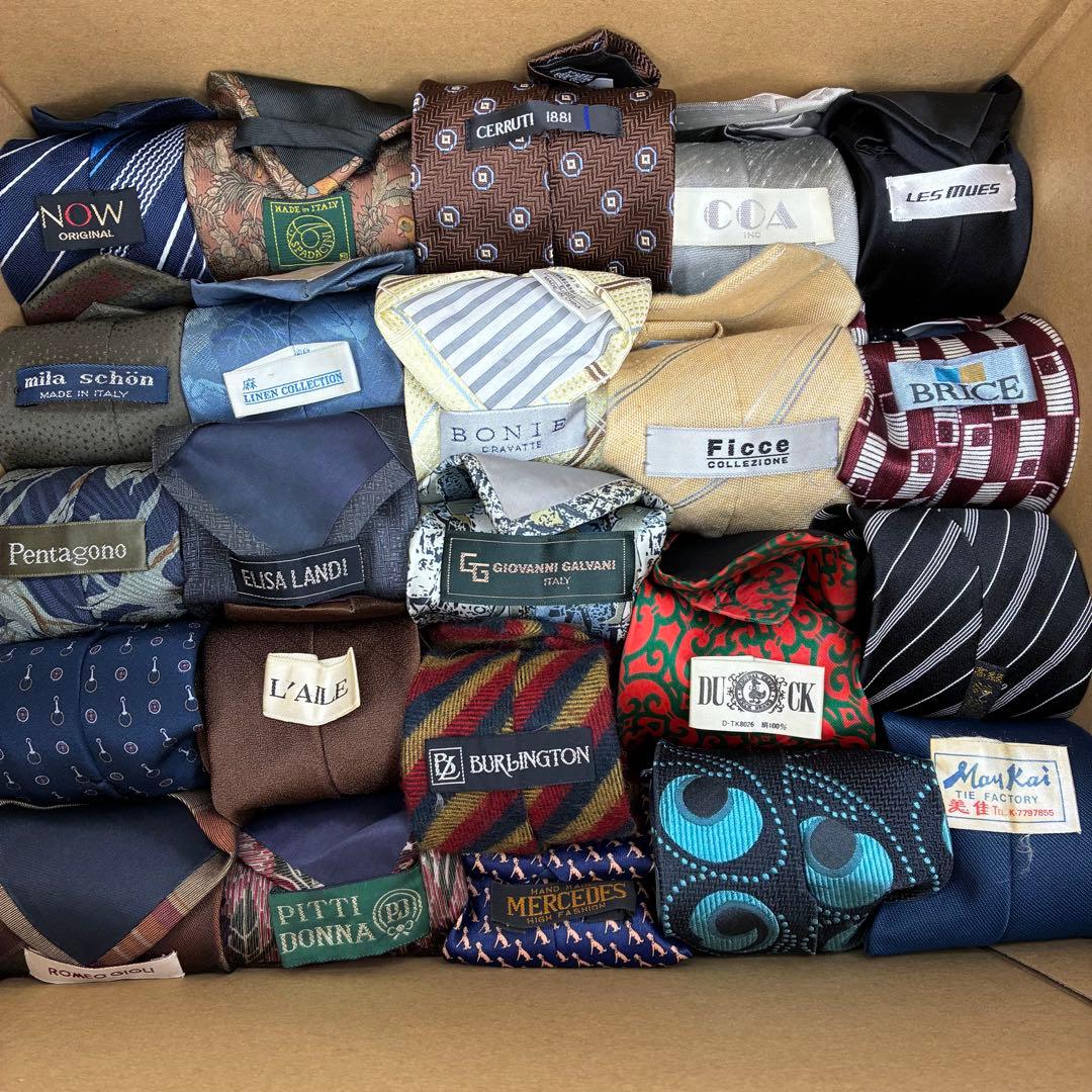 【格安★】ネクタイ ブランド まとめ売り 117本セット メンズ シルク