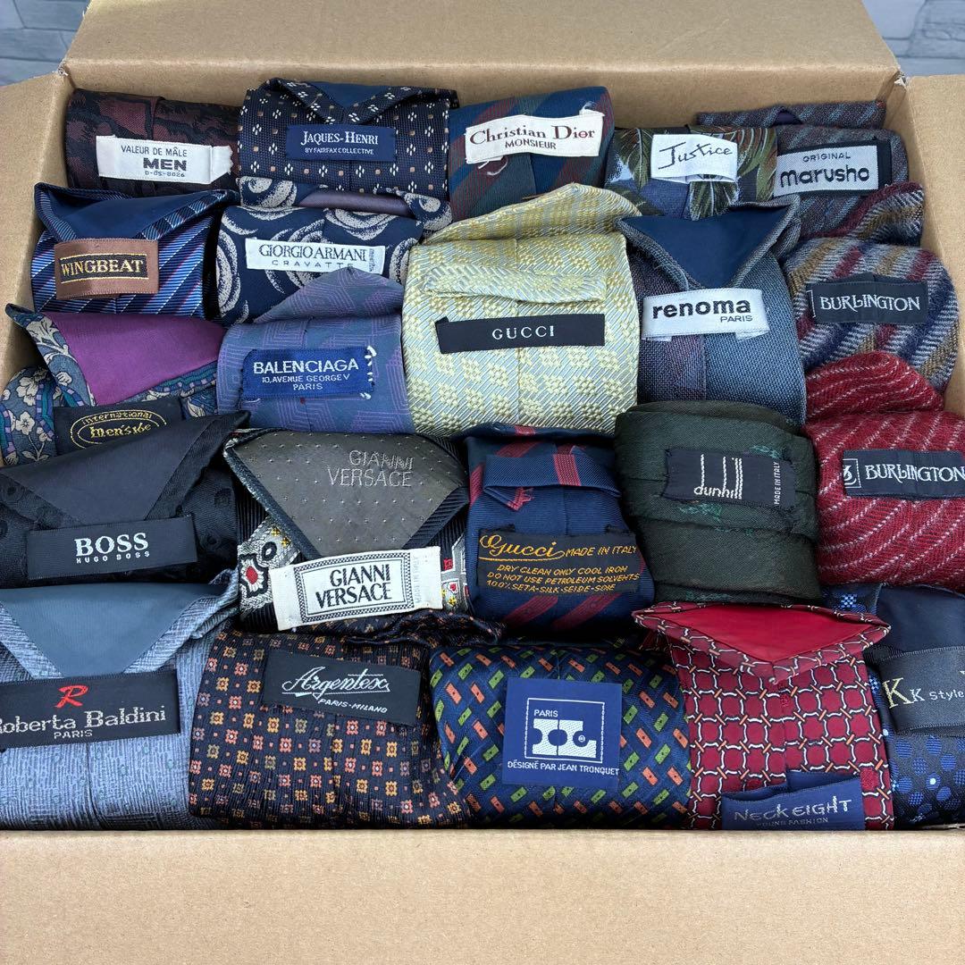 【格安★】ネクタイ ブランド まとめ売り 117本セット メンズ シルク