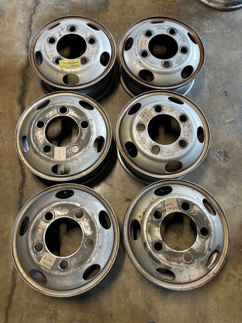 キャンター　16インチ ホィール　6本セット　スタッドレスや用にいかがですか？