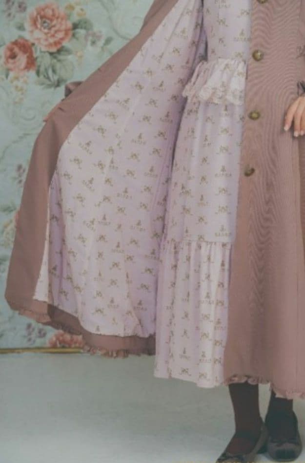 しまむら 青木美沙子 NINA'S コラボ ロングコート 3L ピンク