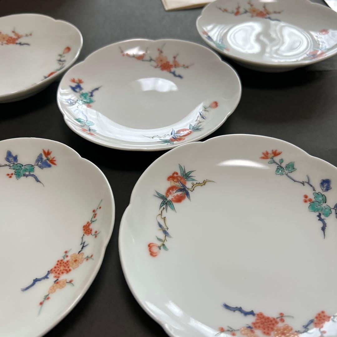 【未使用】無形文化財　人間国宝第十三代　酒井田柿右衛門　皿