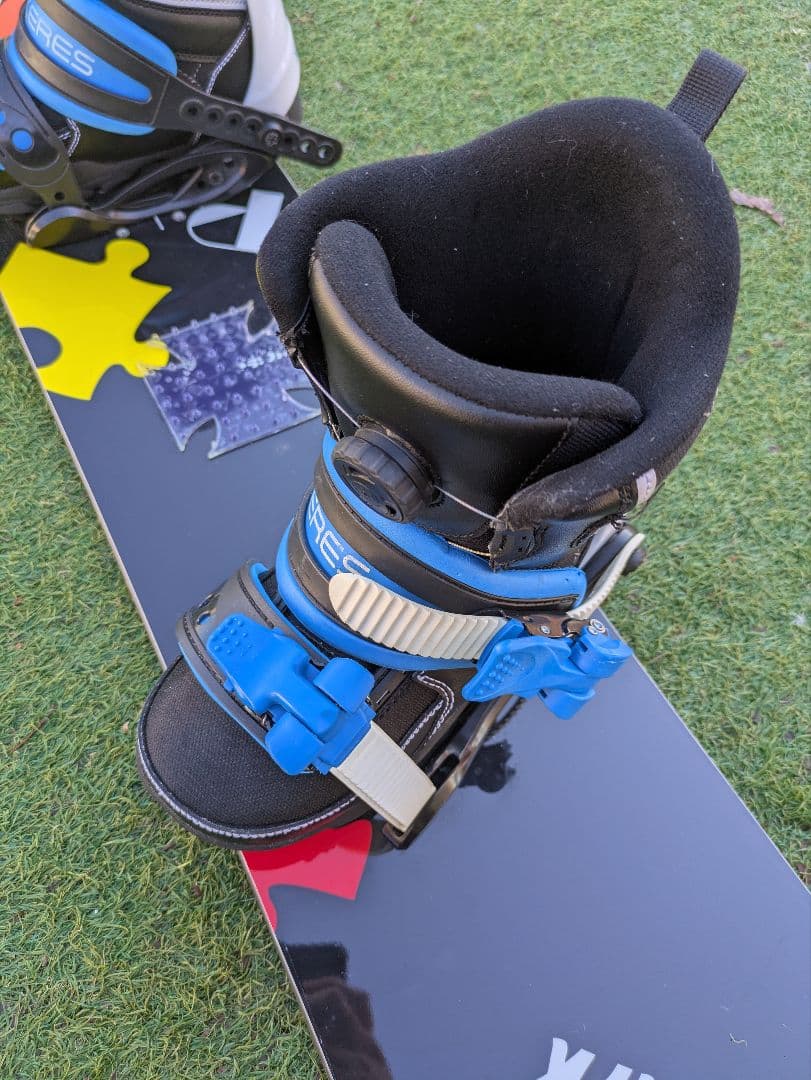 キッズ用 スノボード ブーツビンディング付3点セット 128cm