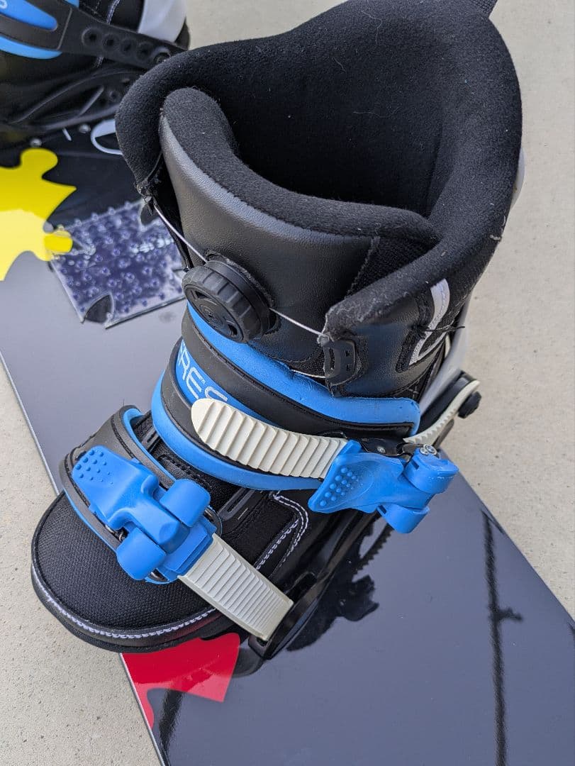 キッズ用 スノボード ブーツビンディング付3点セット 128cm
