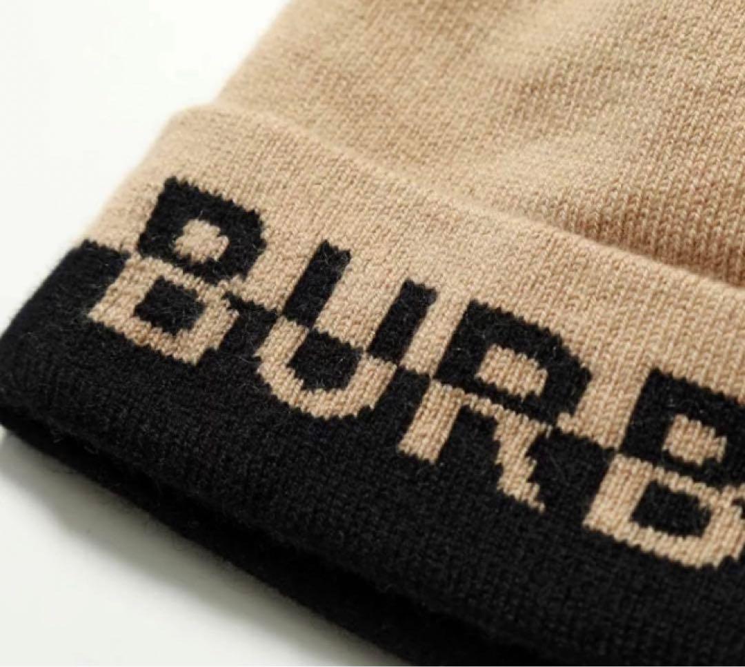 2月7日中まで　美品　バーバリー　BURBERRY ニット帽　ビーニー　帽子