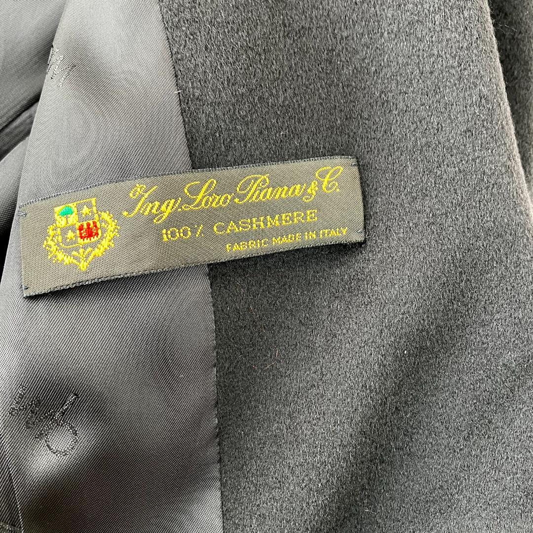 美品　wb　ダブルビー　カシミヤ100％ロングコート　黒　ブラック　796