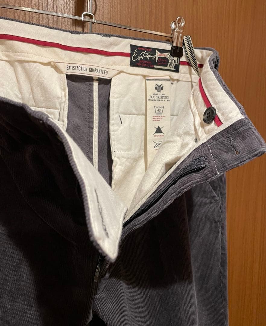 パンツ EGO TRIPPING WIDE FOLDBACK TROUSERS(CH)