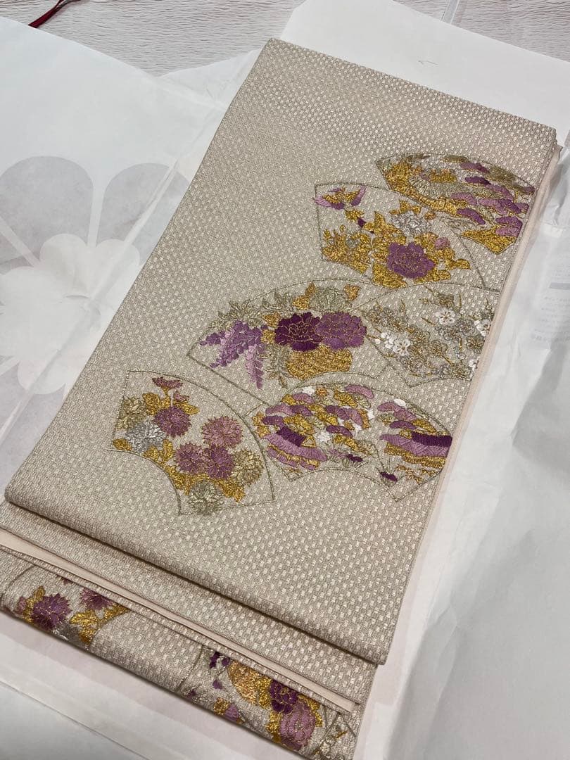 じゅらく 正絹 袋帯 礼装に