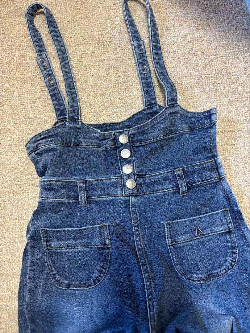 サロペット・オーバーオール・オールインワン ANDMARY Heart hip denim allinone