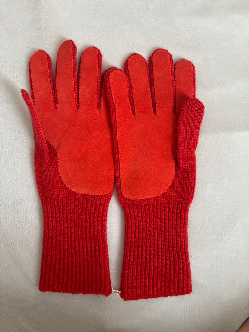 ARTS&SCIENCE 手袋 レッド カシミヤ