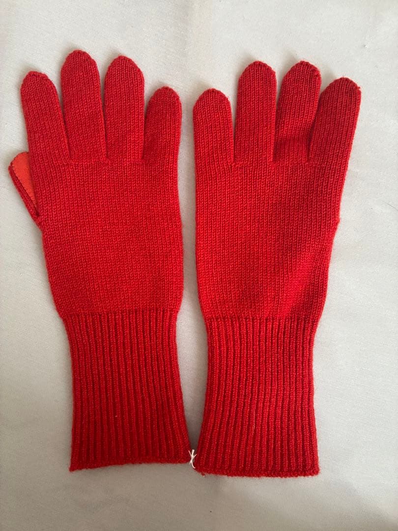 ARTS&SCIENCE 手袋 レッド カシミヤ