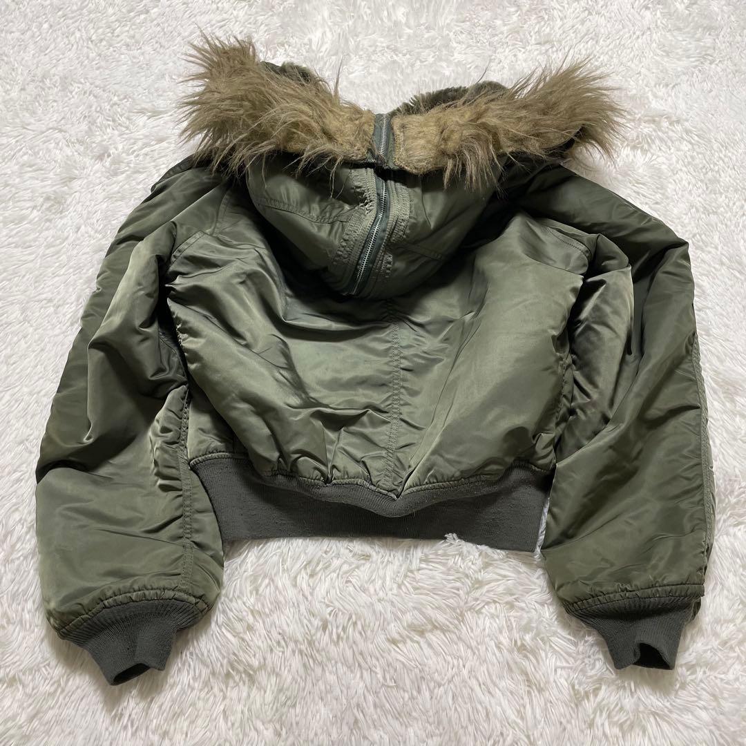 USA 90s ALPHA アルファ N-2B フライトジャケット L カーキ