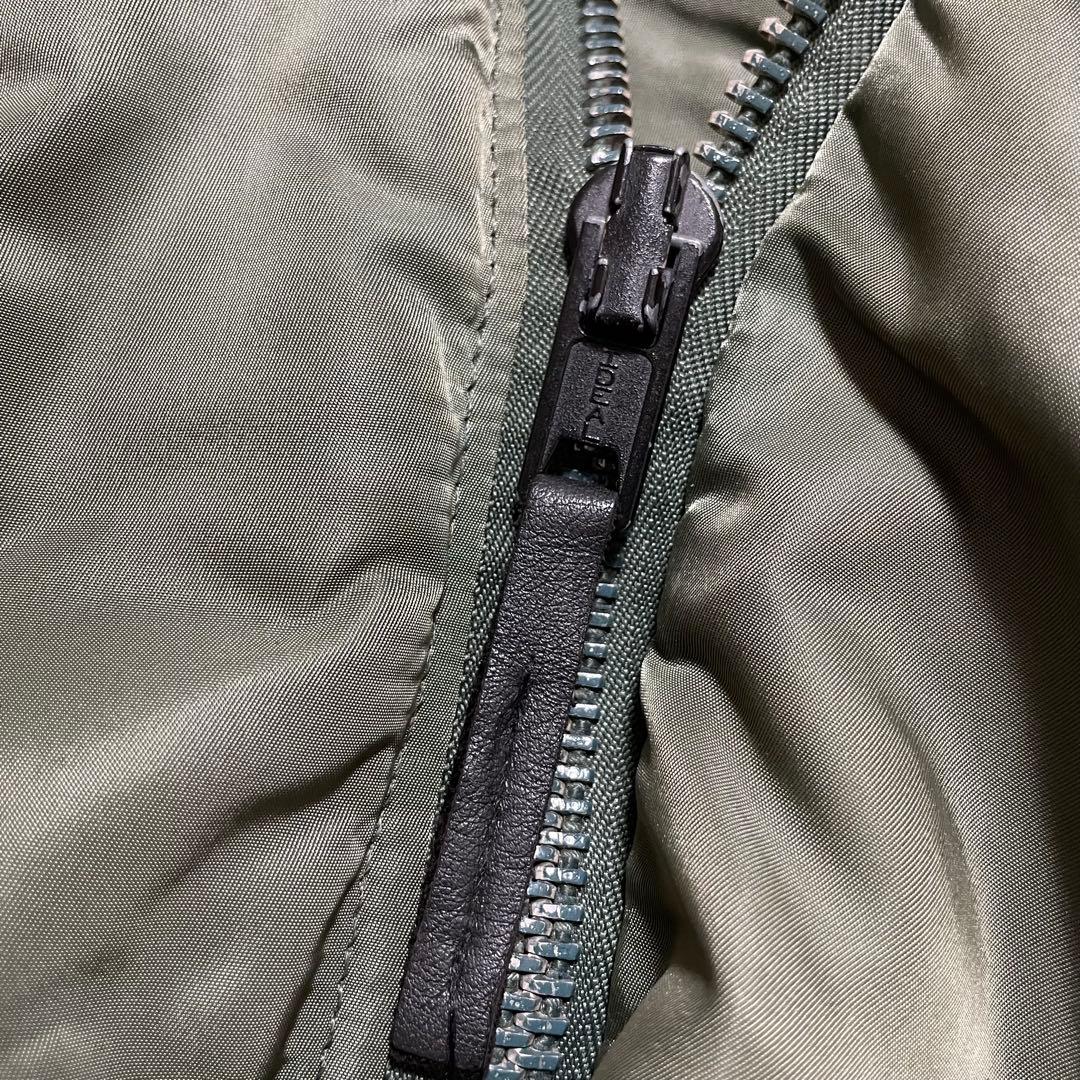 USA 90s ALPHA アルファ N-2B フライトジャケット L カーキ