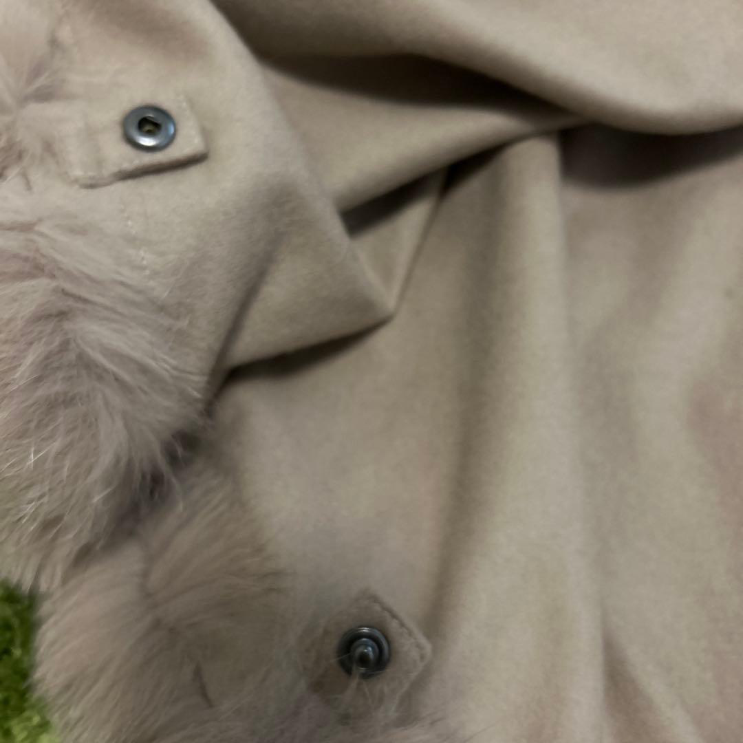 SAGA FURS カシミヤ100% ポンチョ マント ブルーフォックス