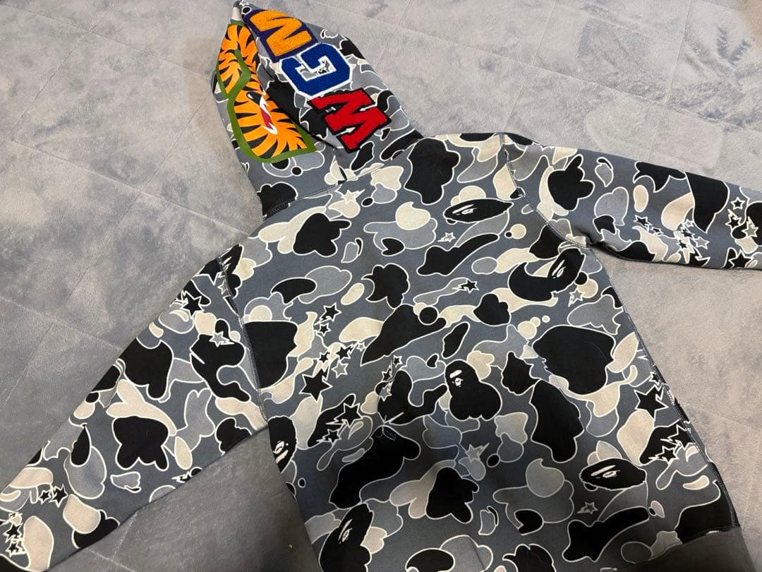 トップス STA CAMO SHARK FULL ZIP HOODIE L