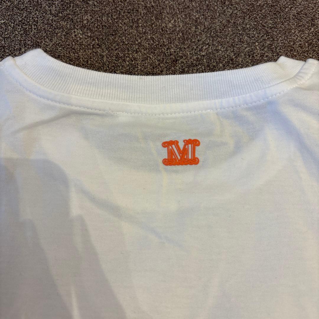 Maxmara オレンジ色ロゴTシャツ　サイズS