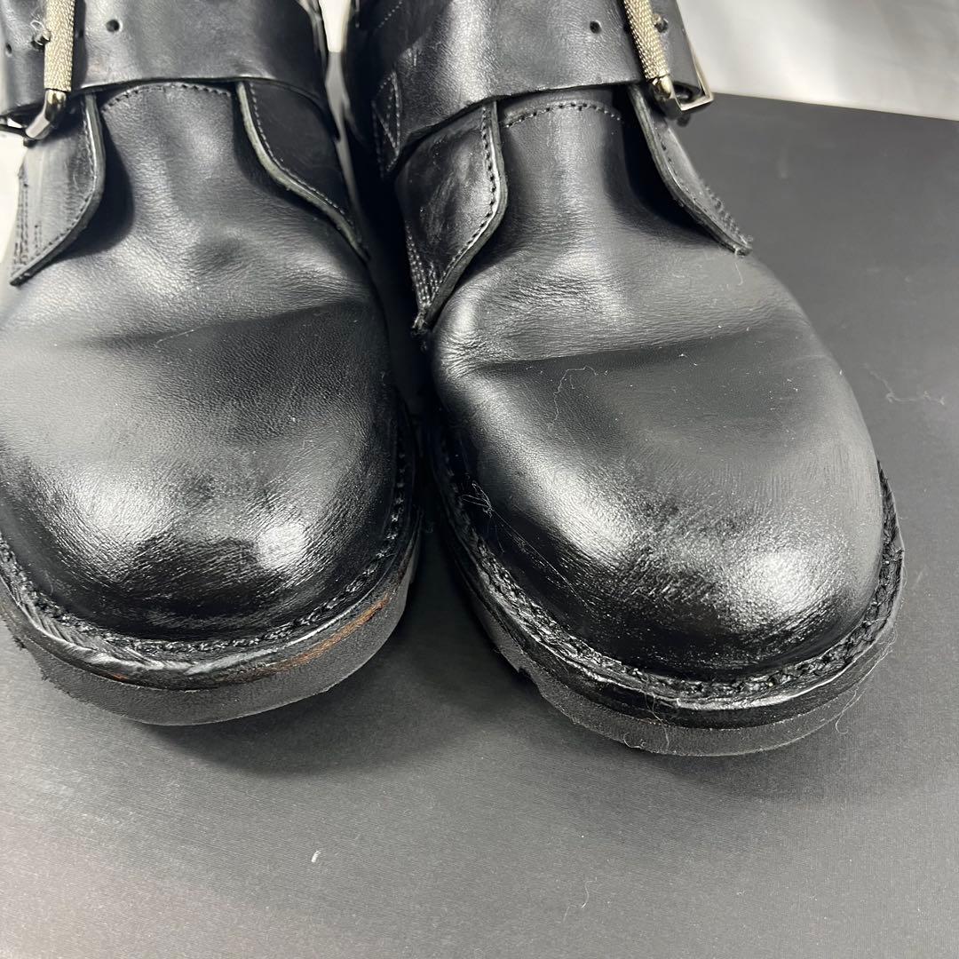 DIESEL BLACK GOLDブラック ワークブーツ ストラップ付き