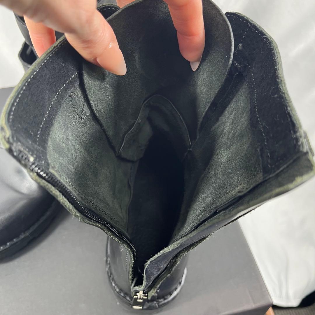 DIESEL BLACK GOLDブラック ワークブーツ ストラップ付き