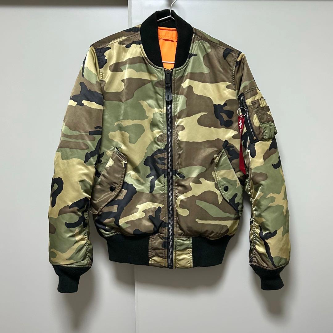 ALPHA MA-1 迷彩 フライトジャケット〔Sサイズ〕