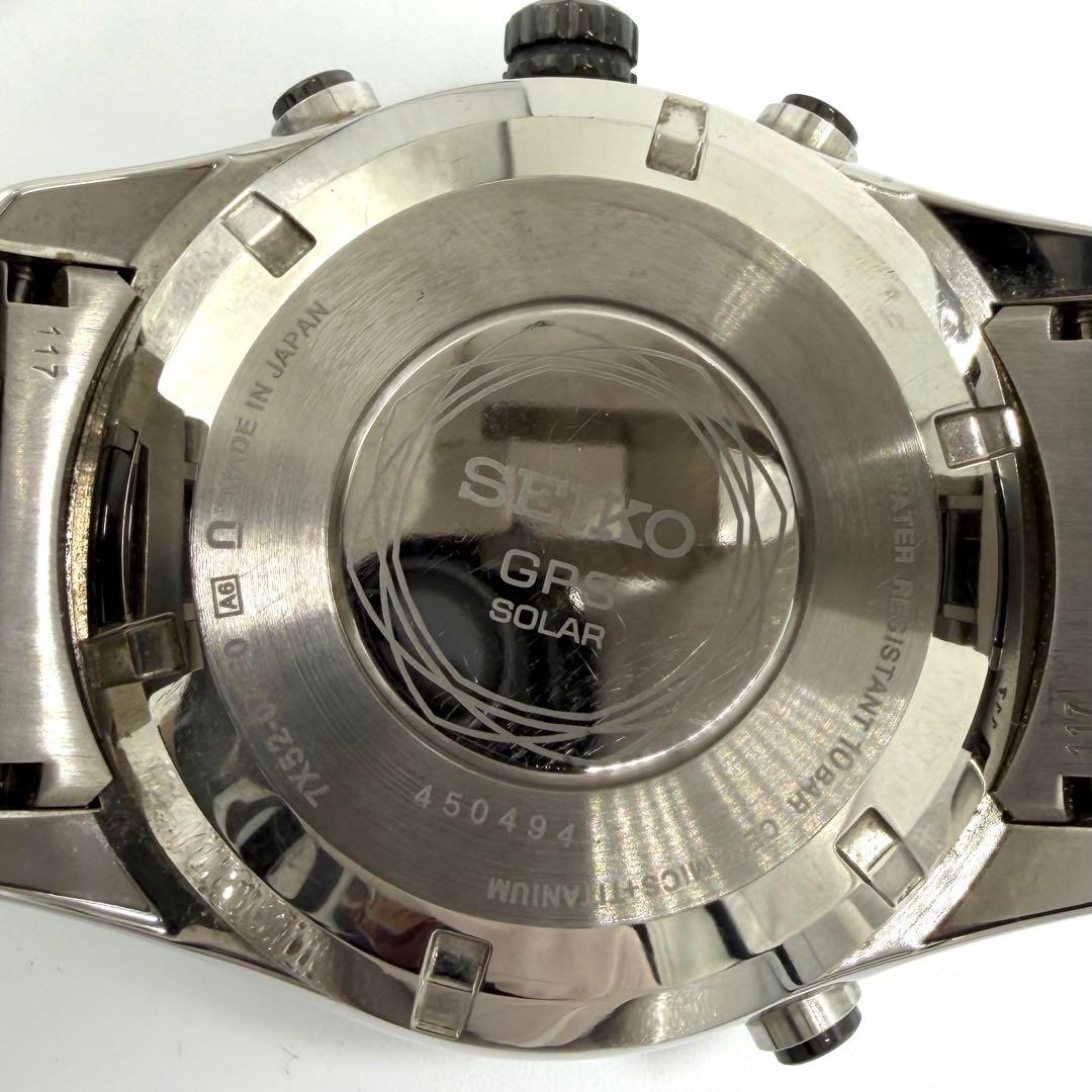 【稼働】SEIKO アストロン GPSソーラー チタニウム　ワールド 余りコマ有