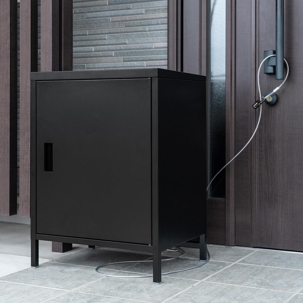 ☆宅配ボックス大容量1ドア　ブラック