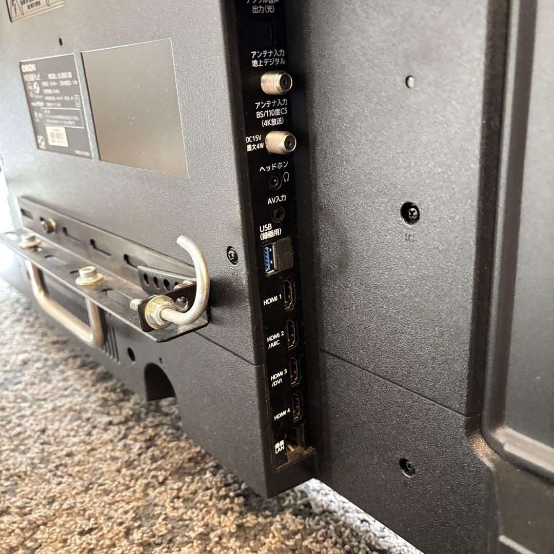 50インチ 4K 液晶テレビ ORION OL50XD100 2020年製　美品