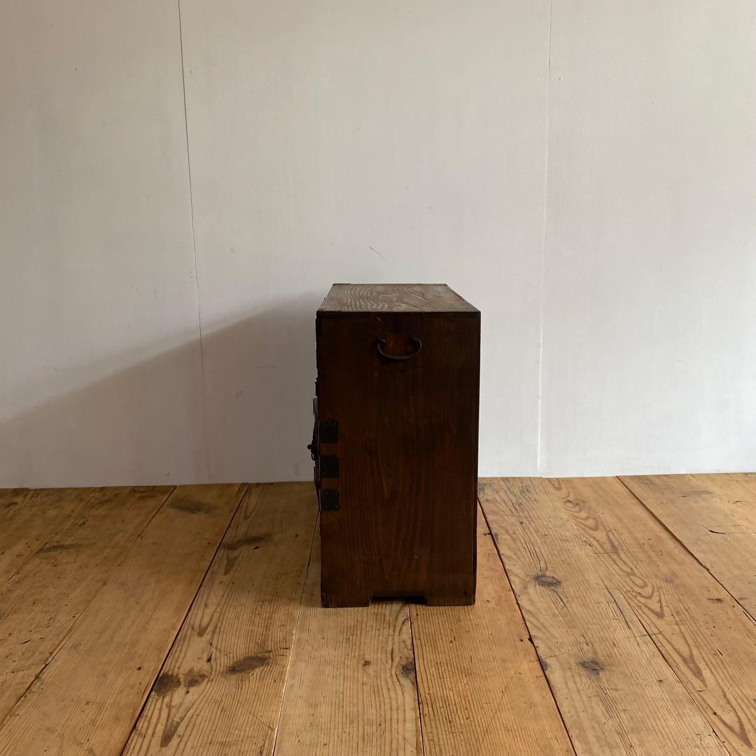 アンティーク 茶箪笥 小箪笥 チェスト 無垢材 z981