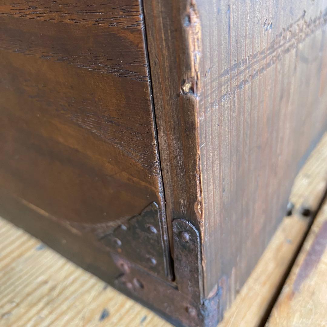 アンティーク 茶箪笥 小箪笥 チェスト 無垢材 z981