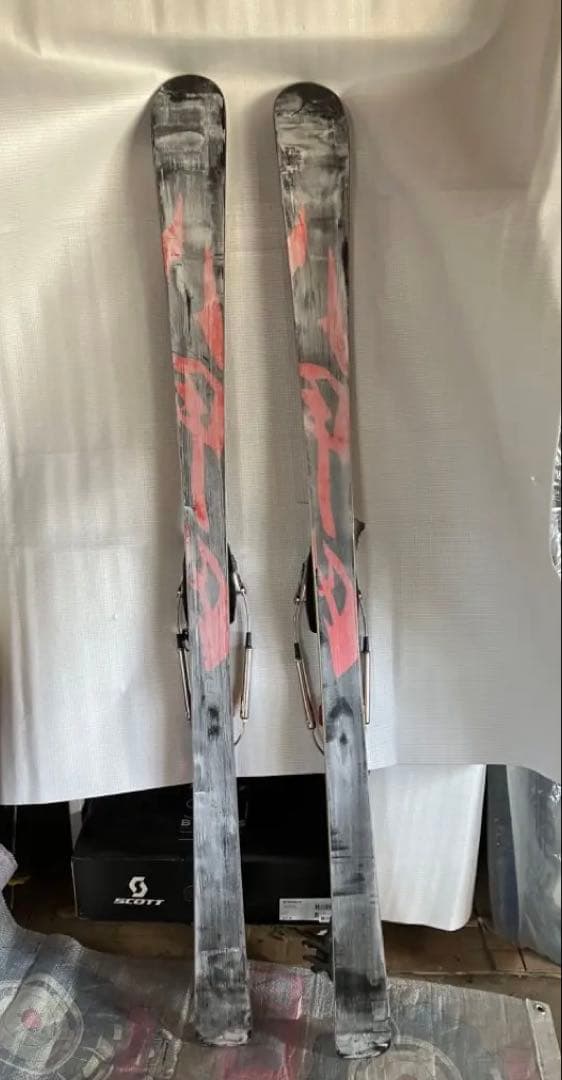 テレマークスキー板　ブルーモリス 八甲田160　ビンディング付き