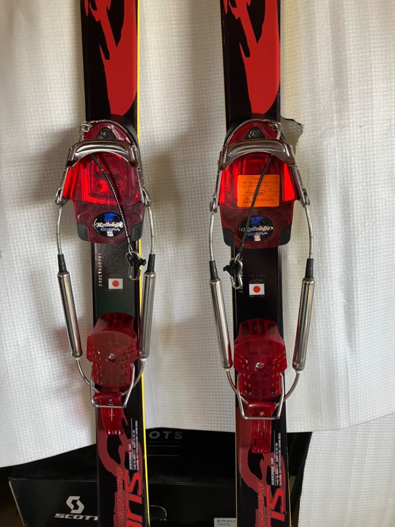 テレマークスキー板　ブルーモリス 八甲田160　ビンディング付き