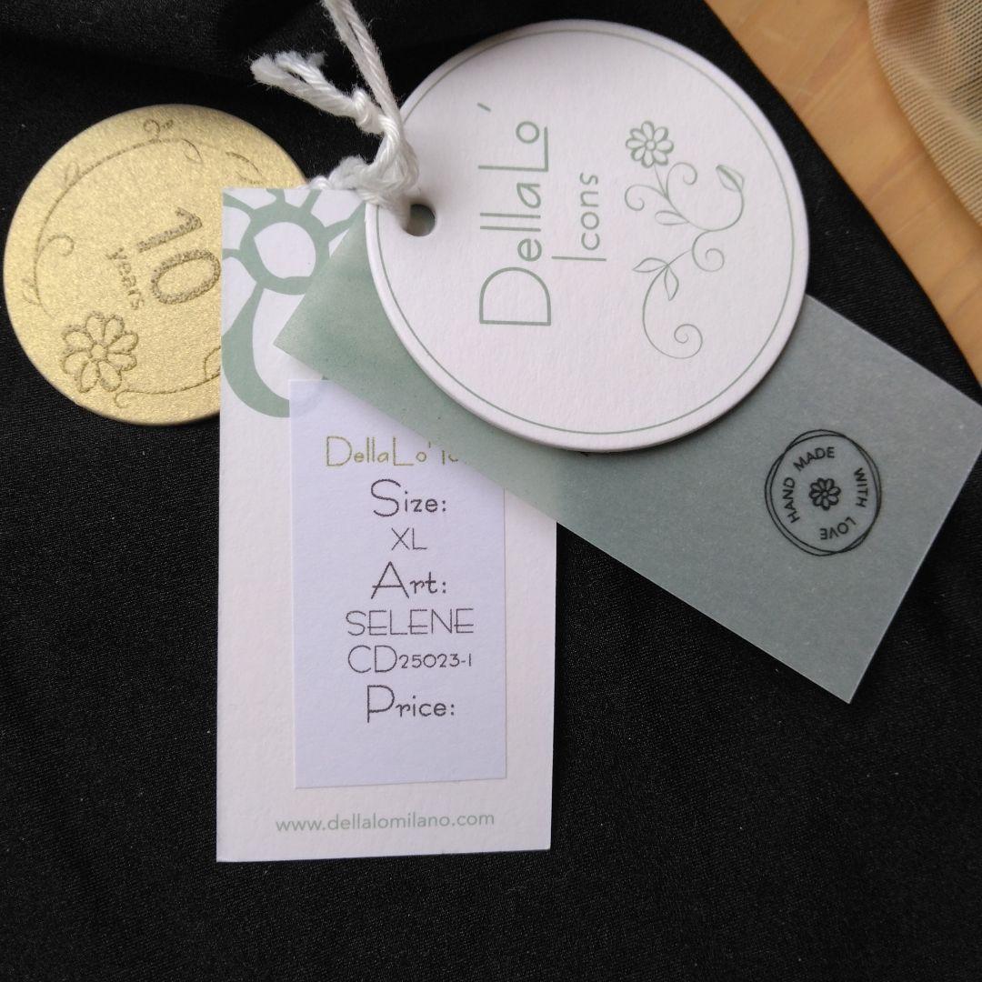 新品　デラロミラノ　レオタード　XL　ブラック×ベージュ