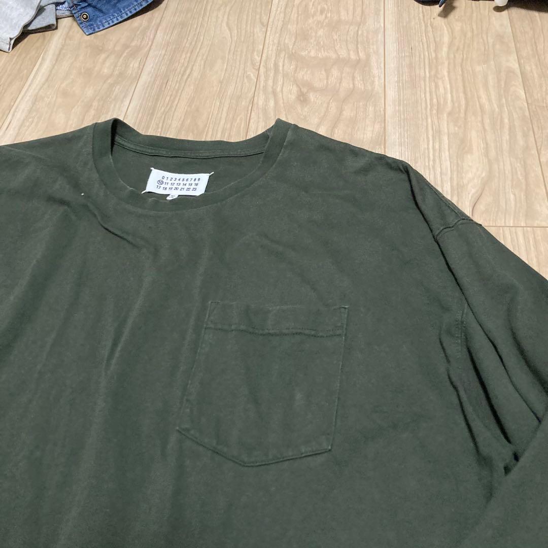 マルタンマルジェラ　ロンT オーバーサイズ　カーキ　50