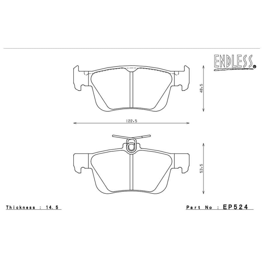 タ*店様 新品 FL5/FK8 シビックタイプR 低ダストブレーキパッド END