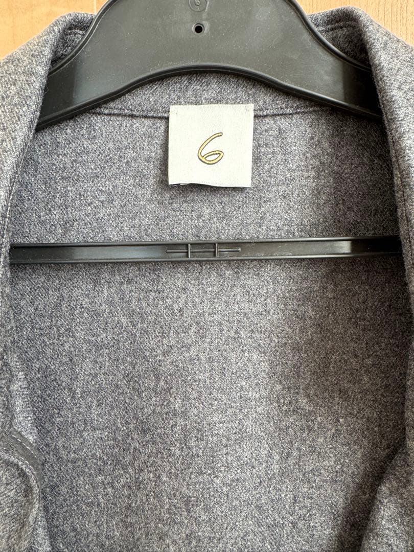 売り切り値下げ【roku6】グレー Vネック テーラードジャケット