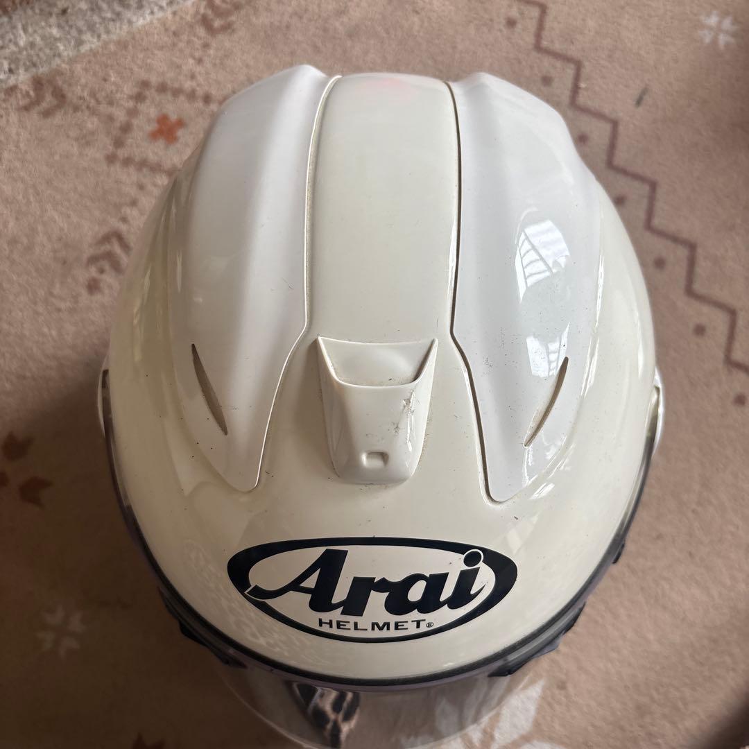 Arai ホワイト ジェットヘルメットサイズ57ー58Mサイズ
