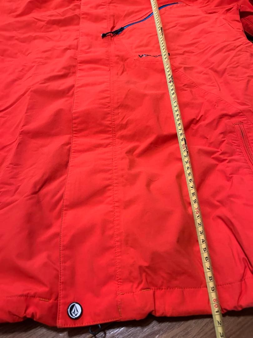 VOLCOM スノーボードジャケット オレンジ　サイズL 多機能