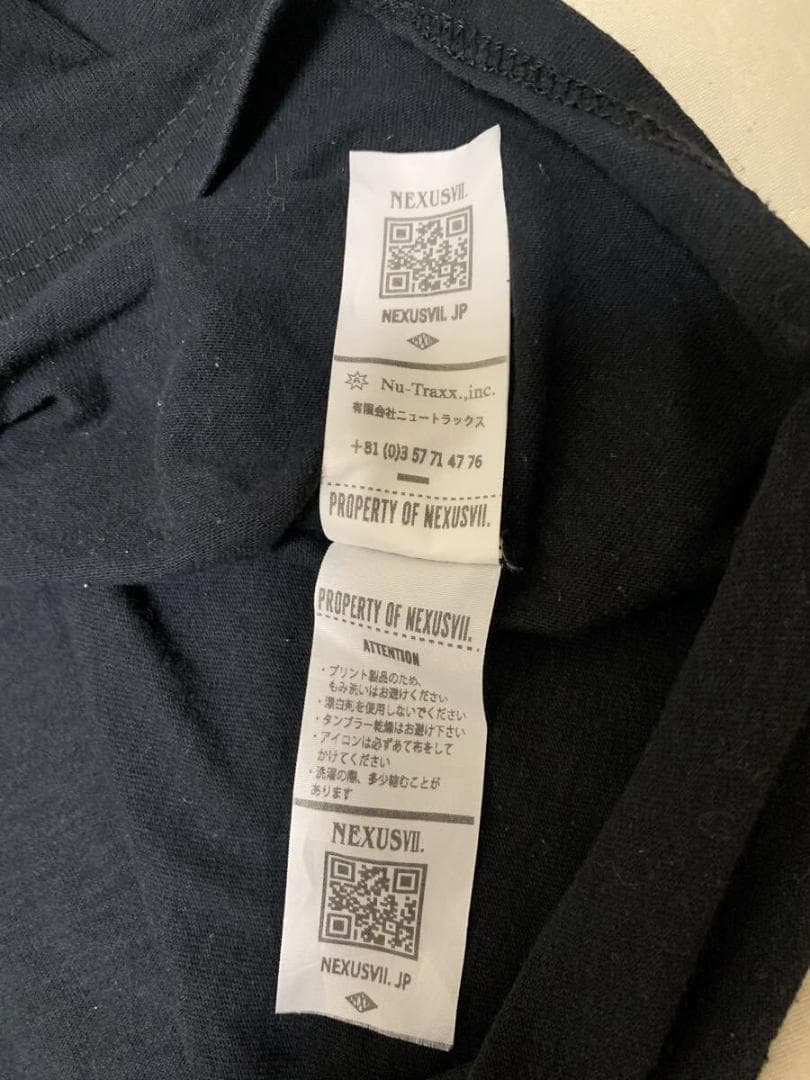 NEXUSVII BONES L/S Tee サイズL BLACK ロンT