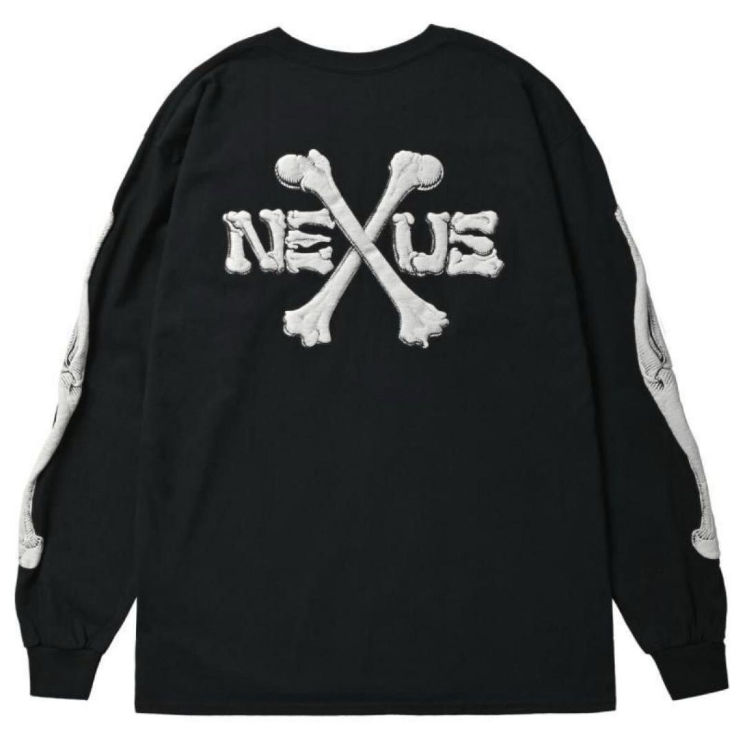 NEXUSVII BONES L/S Tee サイズL BLACK ロンT