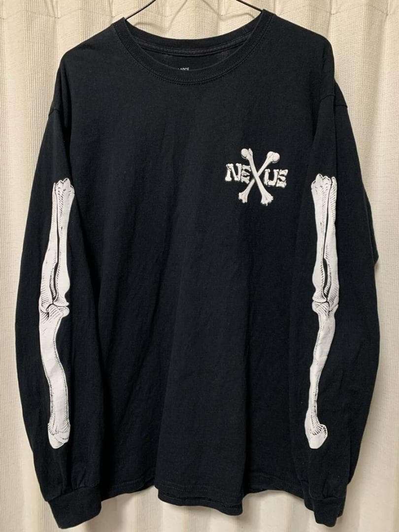 NEXUSVII BONES L/S Tee サイズL BLACK ロンT