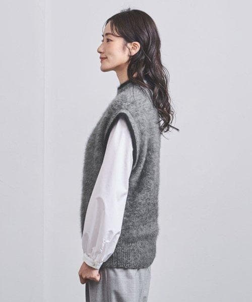 アローズUNITEDARROWSフォックスカシミアハイネックニットベスト