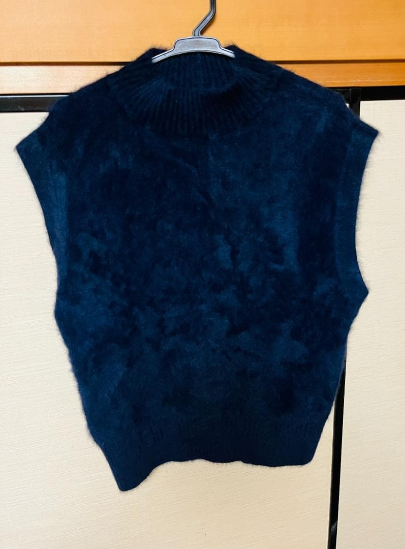 アローズUNITEDARROWSフォックスカシミアハイネックニットベスト