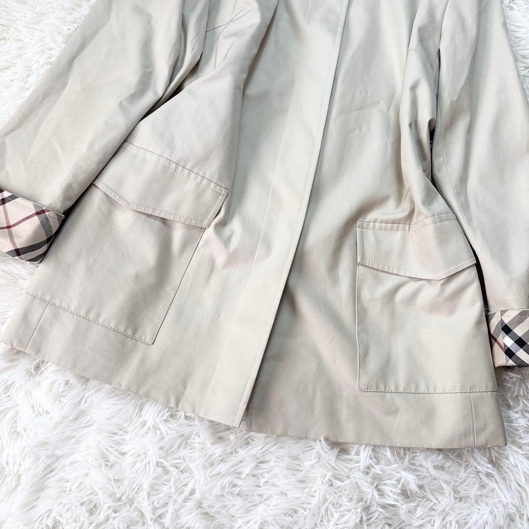 Anybuyバーバリーロンドン ステンカラーコート 裏地ノバチェック