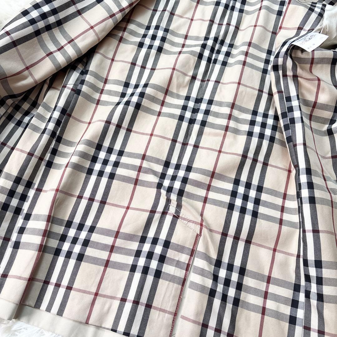 Anybuyバーバリーロンドン ステンカラーコート 裏地ノバチェック