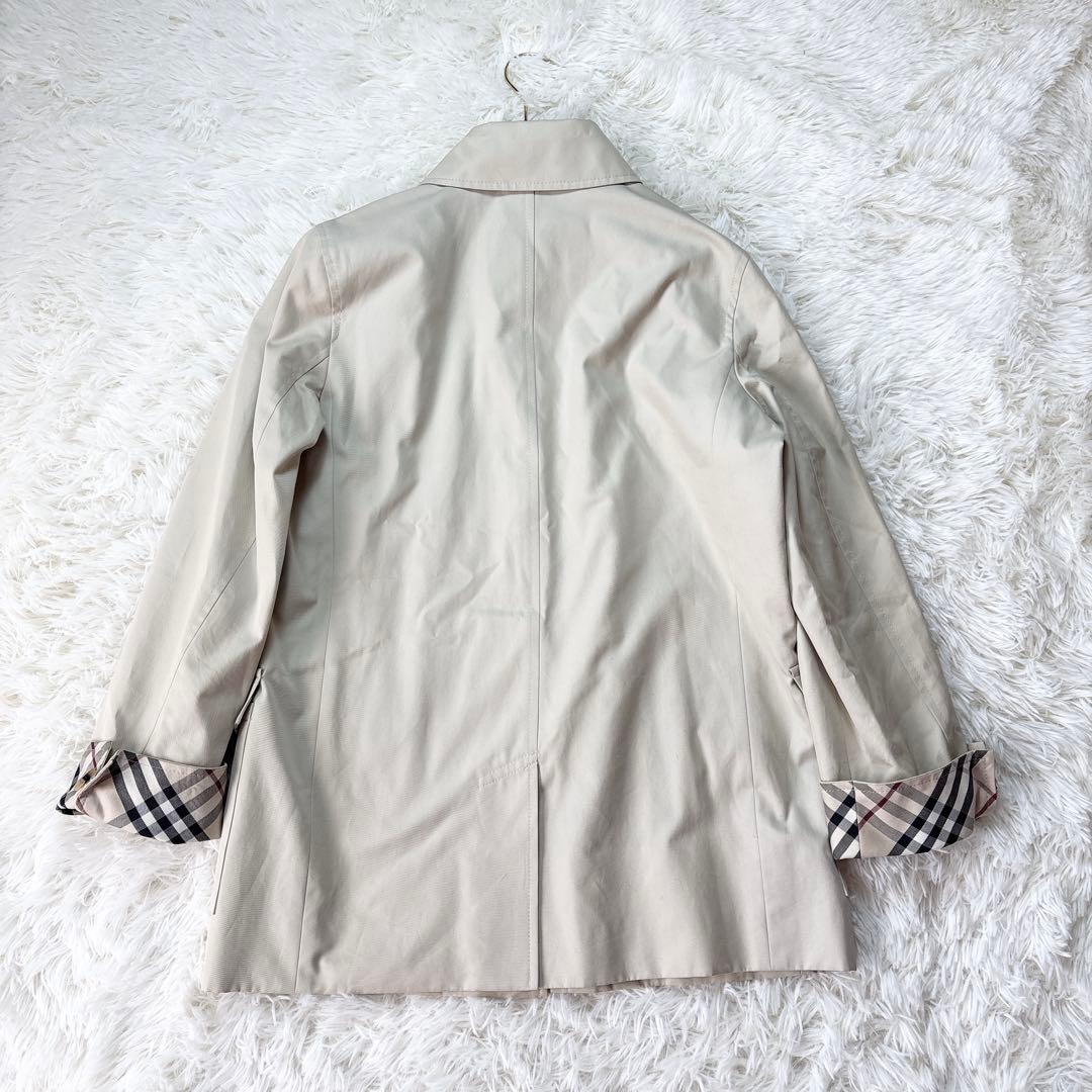 Anybuyバーバリーロンドン ステンカラーコート 裏地ノバチェック