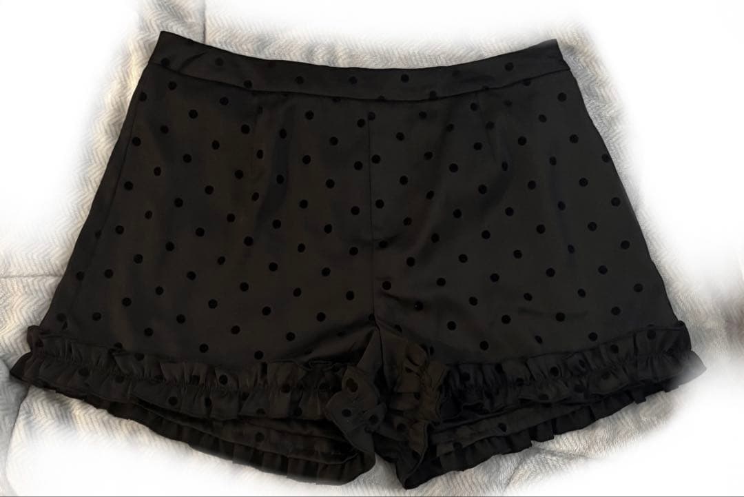 fekete ドット　ショートパンツ　Ｍサイズ