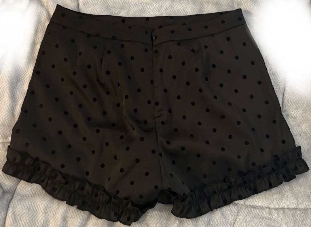 fekete ドット　ショートパンツ　Ｍサイズ