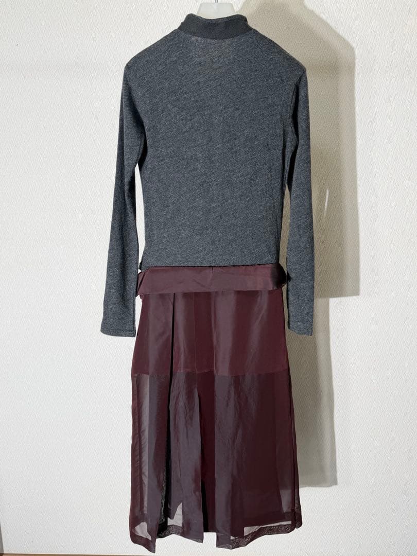 ヨウジヤマモト 95aw 切り替えロングワンピース ヴィンテージ