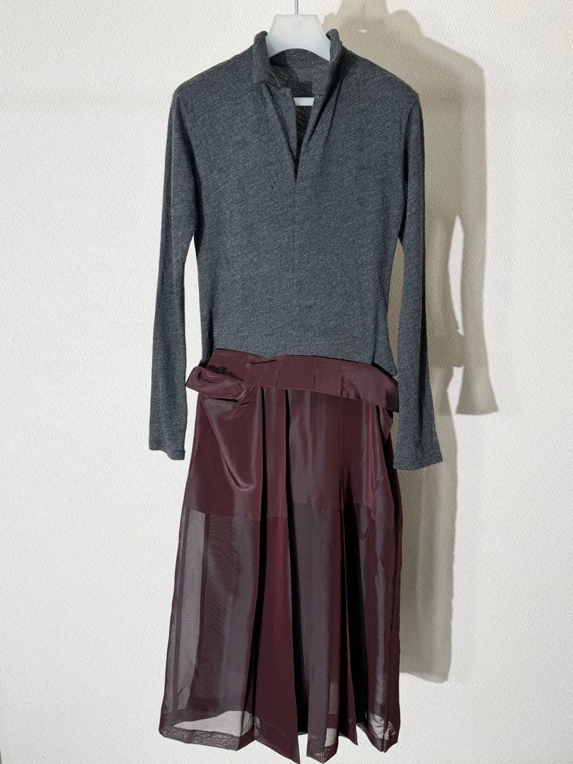 ヨウジヤマモト 95aw 切り替えロングワンピース ヴィンテージ